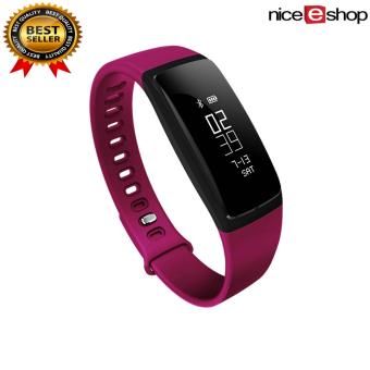 niceEshop Smart Band Blood Pressure Watch V07 Smart Bracelet Watch Heart Rate Monitor SmartBand Wireless Fitness For Android IOS Phone (Red)
